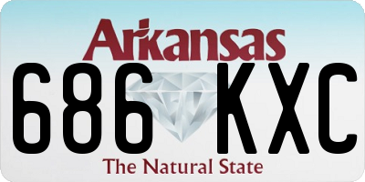 AR license plate 686KXC