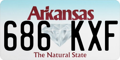 AR license plate 686KXF