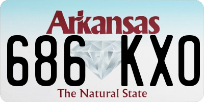 AR license plate 686KXO