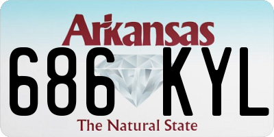AR license plate 686KYL