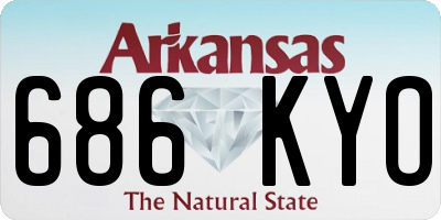 AR license plate 686KYO