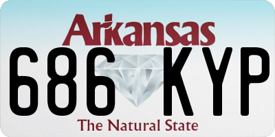 AR license plate 686KYP