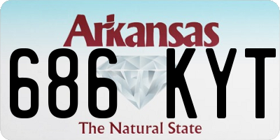 AR license plate 686KYT