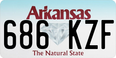 AR license plate 686KZF