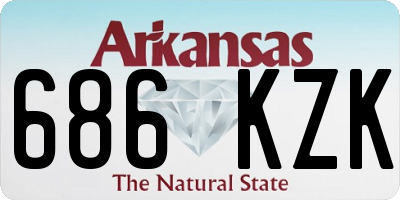 AR license plate 686KZK