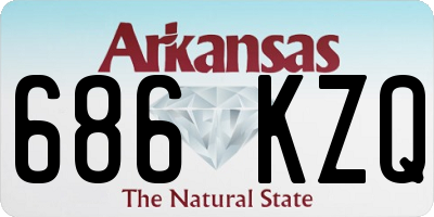 AR license plate 686KZQ