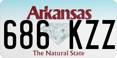 AR license plate 686KZZ