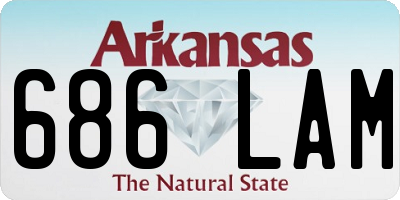 AR license plate 686LAM