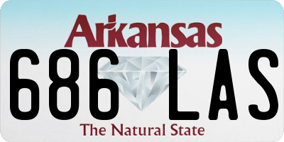 AR license plate 686LAS