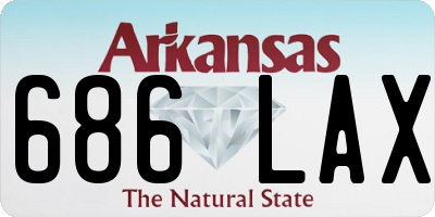 AR license plate 686LAX