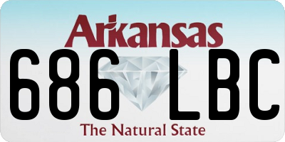 AR license plate 686LBC