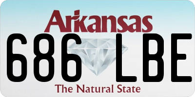 AR license plate 686LBE