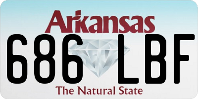 AR license plate 686LBF