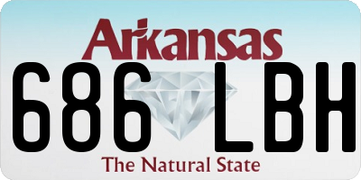 AR license plate 686LBH