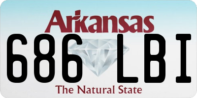 AR license plate 686LBI