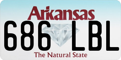 AR license plate 686LBL