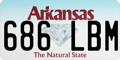 AR license plate 686LBM
