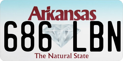 AR license plate 686LBN