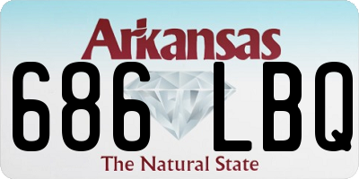 AR license plate 686LBQ