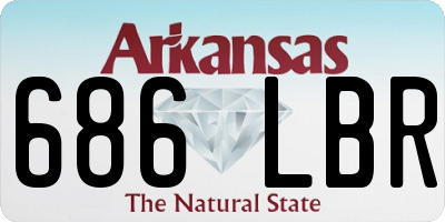 AR license plate 686LBR