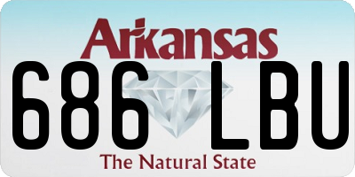 AR license plate 686LBU