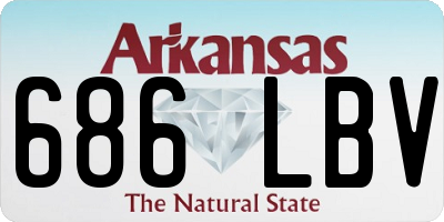 AR license plate 686LBV
