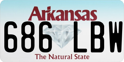 AR license plate 686LBW