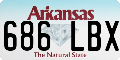 AR license plate 686LBX