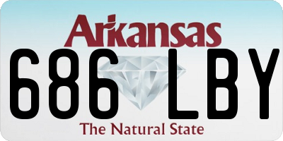 AR license plate 686LBY