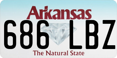 AR license plate 686LBZ