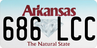AR license plate 686LCC
