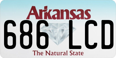 AR license plate 686LCD