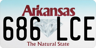 AR license plate 686LCE