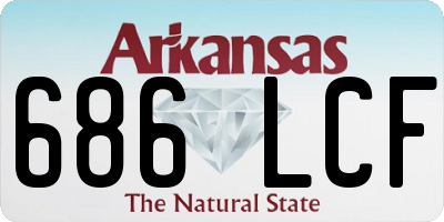 AR license plate 686LCF