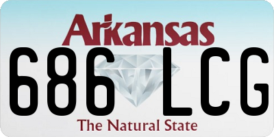 AR license plate 686LCG
