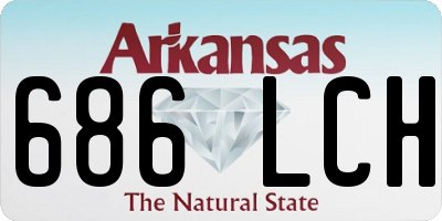AR license plate 686LCH