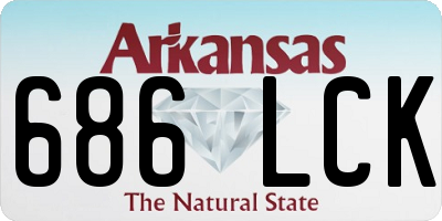 AR license plate 686LCK
