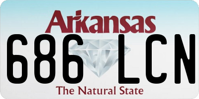 AR license plate 686LCN