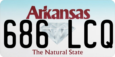 AR license plate 686LCQ