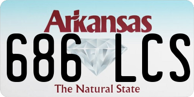 AR license plate 686LCS
