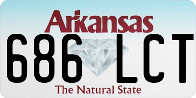 AR license plate 686LCT