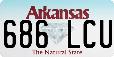 AR license plate 686LCU