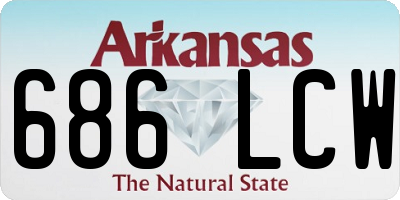 AR license plate 686LCW
