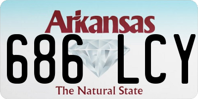 AR license plate 686LCY
