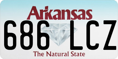 AR license plate 686LCZ
