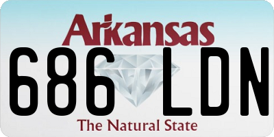 AR license plate 686LDN