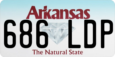 AR license plate 686LDP
