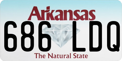 AR license plate 686LDQ