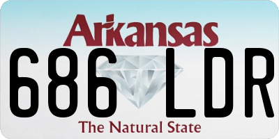 AR license plate 686LDR