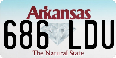 AR license plate 686LDU